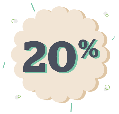 We donate 20% of the sales from each fundraising event.